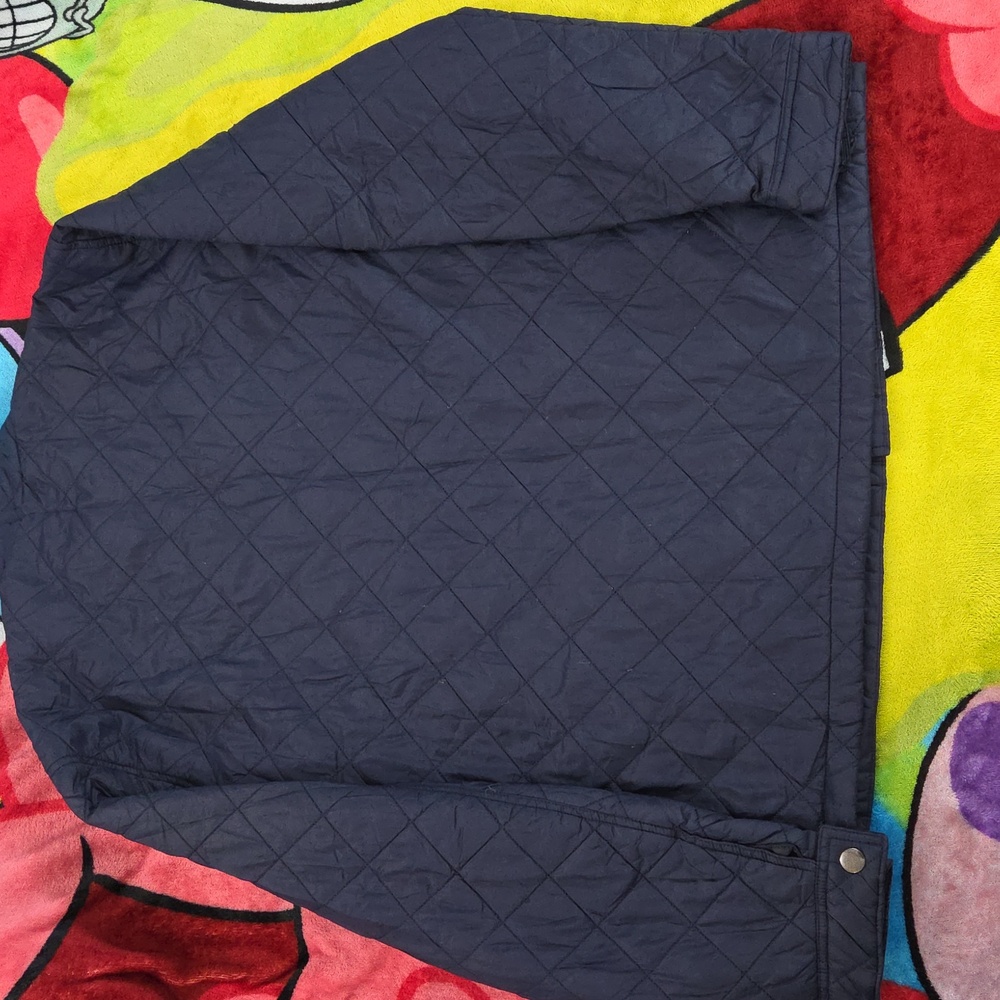 🍪 2 for$30 Men's Navy Men's Dark Blue Quilted Jacket - Picture 6 of 6